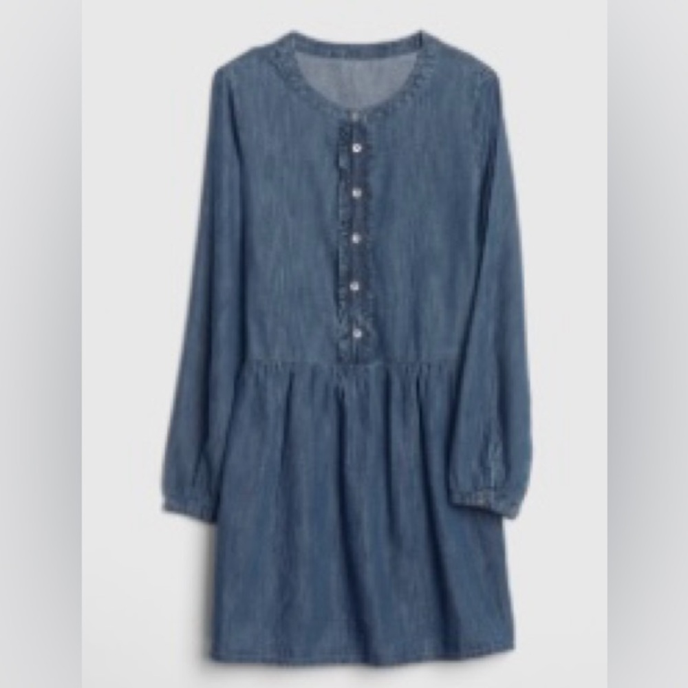 GAP Kids NWT new ruffle denim dress. Size 14-16 (XXL) Plus